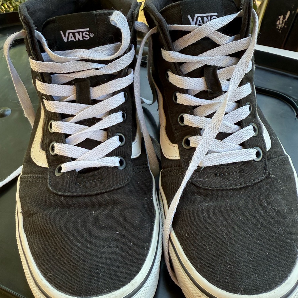 Vans Black and White Women's Shoes
